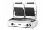 Grill kontaktowy podwójny, 1/2 gładka, 1/2 ryflowana, 230V/3600W, 570x375x216mm HENDI 263907