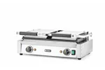 Grill kontaktowy podwójny, 1/2 gładka, 1/2 ryflowana, 230V/3600W, 570x375x216mm HENDI 263907