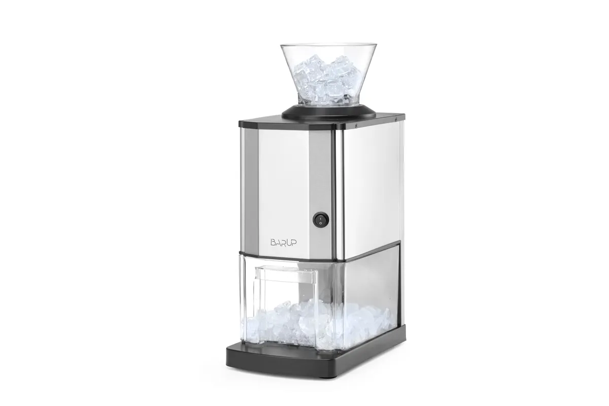 Kruszarka do lodu, srebrny, 230V/70W, 170x290x462mm BarUp 271520