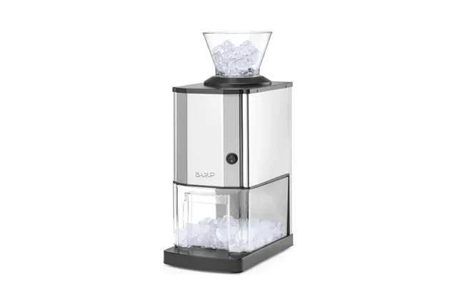 Kruszarka do lodu, srebrny, 230V/70W, 170x290x462mm BarUp 271520