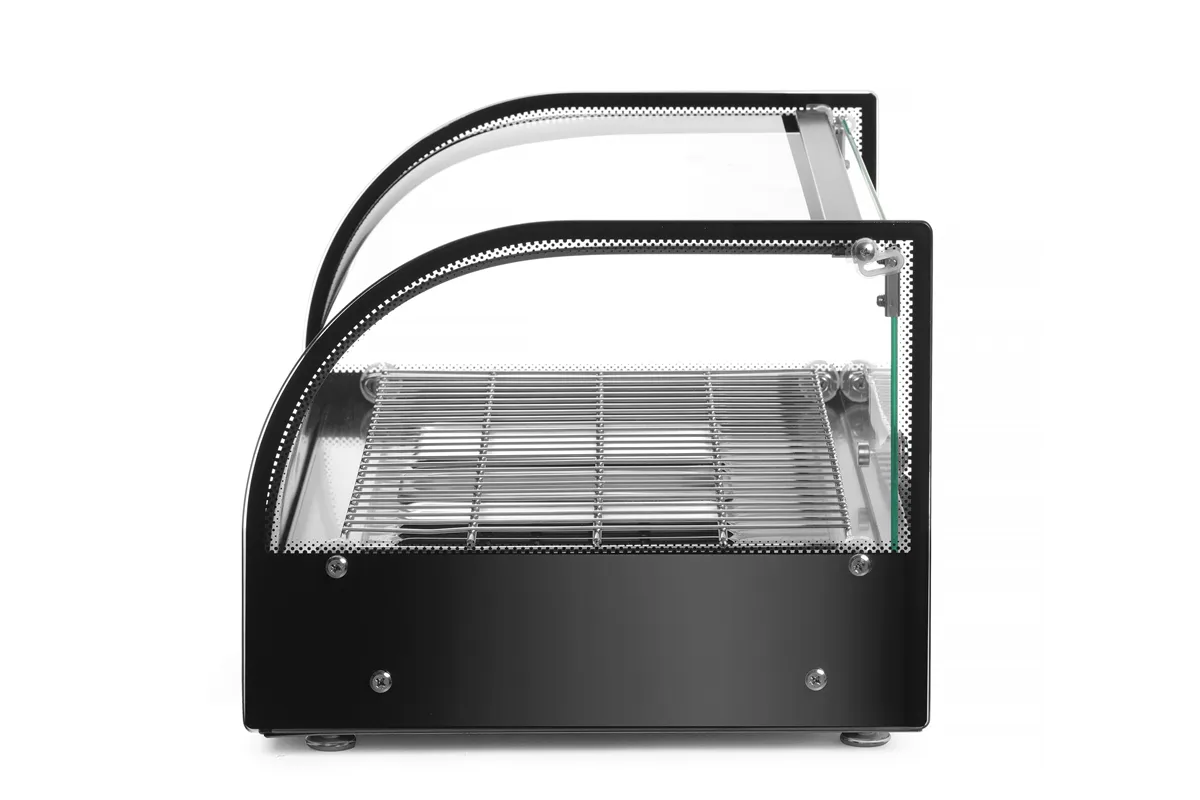 Witryna grzewcza nastawna, pojedyncza, czarny, 220-240V/800W, 554x376x311mm HENDI 273982