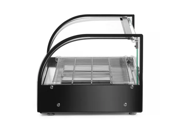 Witryna grzewcza nastawna, pojedyncza, czarny, 220-240V/800W, 554x376x311mm HENDI 273982