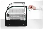 Witryna grzewcza podwójna, podwójna, czarny, 220-240V/800W, 554x376x376mm HENDI 273999