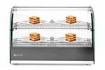 Witryna grzewcza podwójna, podwójna, czarny, 220-240V/800W, 554x376x376mm HENDI 273999