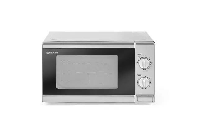 Kuchenka mikrofalowa z funkcją grilla, 20L, 230V/1050W, 435x360x251mm HENDI 281710