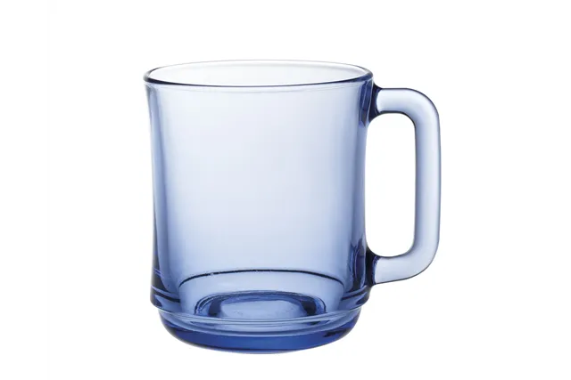 Szklanka z uchem LYS MARINE, 0,31L, niebieski, 6 szt., ⌀80x100mm Duralex 4018BR06C1111