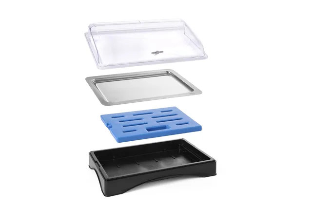 Taca chłodząca GN 1/1, zawiera element chłodzący, 555x357x175mm HENDI 424186