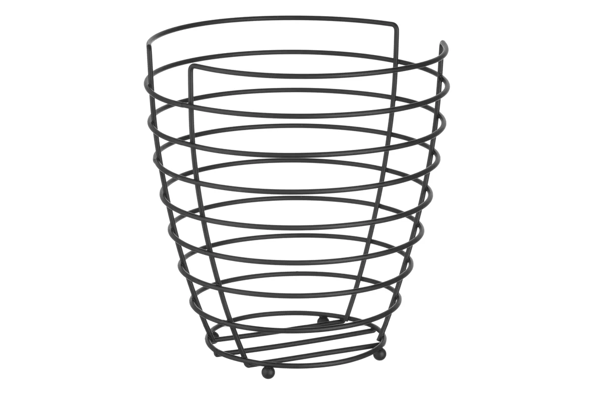 Koszyk do owoców czarny, ⌀230x250mm HENDI 427187