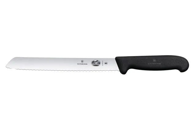 Nóż do chleba ząbkowanym ostrzem, czarny, 348mm Victorinox 5.2533.21