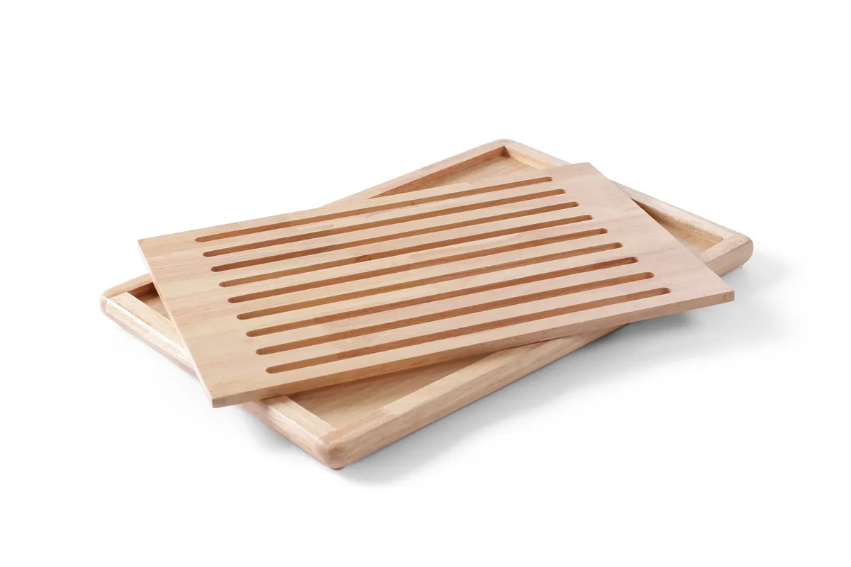 Deska do krojenia pieczywa, ciemne drewno, 475x322mm HENDI 505502