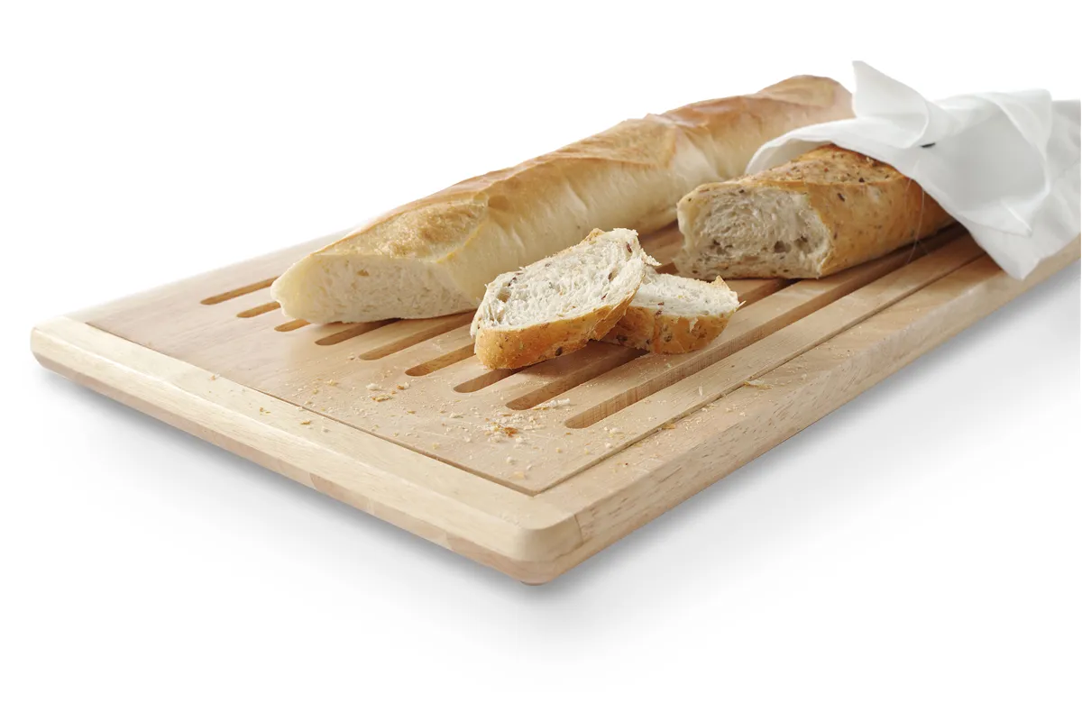 Deska do krojenia pieczywa, ciemne drewno, 475x322mm HENDI 505502