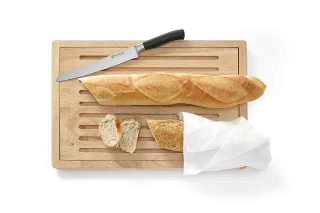 Deska do krojenia pieczywa, ciemne drewno, 475x322mm HENDI 505502