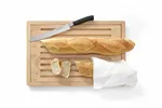 Deska do krojenia pieczywa, ciemne drewno, 475x322mm HENDI 505502