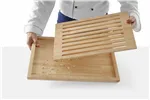 Deska do krojenia pieczywa, ciemne drewno, 475x322mm HENDI 505502
