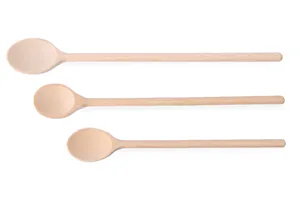 Łyżka drewniana - zestaw 3 szt., różne rozmiary, 3 szt., 475mm HENDI 525005