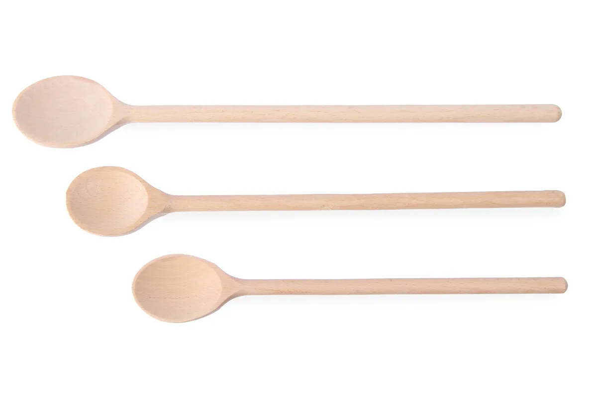 Łyżka drewniana - zestaw 3 szt., różne rozmiary, 3 szt., 475mm HENDI 525005