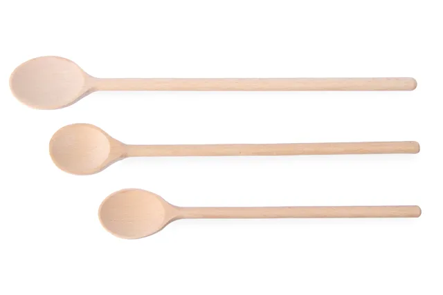 Łyżka drewniana - zestaw 3 szt., różne rozmiary, 3 szt., 475mm HENDI 525005