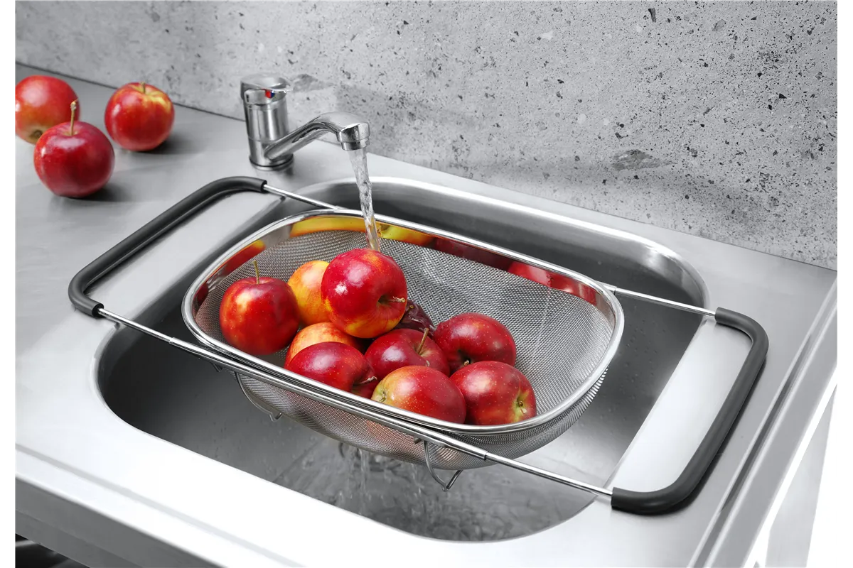 Cedzak rozsuwany na zlew, 360x240x115mm HENDI 535219