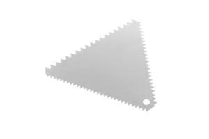 Skrobka cukiernicza trójkątna grzebień, 110x110mm HENDI 554227