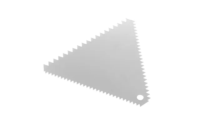Skrobka cukiernicza trójkątna grzebień, 110x110mm HENDI 554227