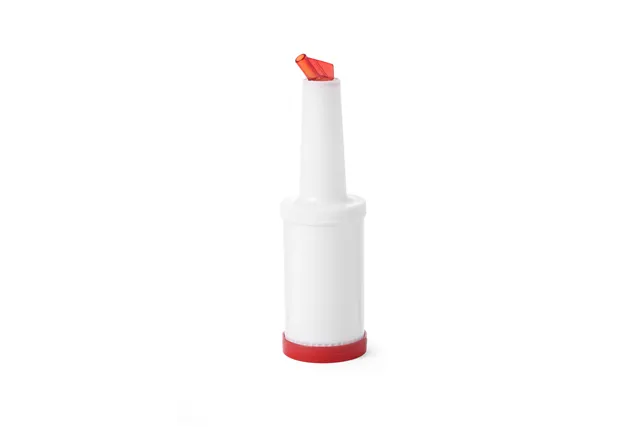 Dyspenser barmański z wymiennymi końcówkami, 0,8L, biały, ⌀90x300mm BarUp 557600