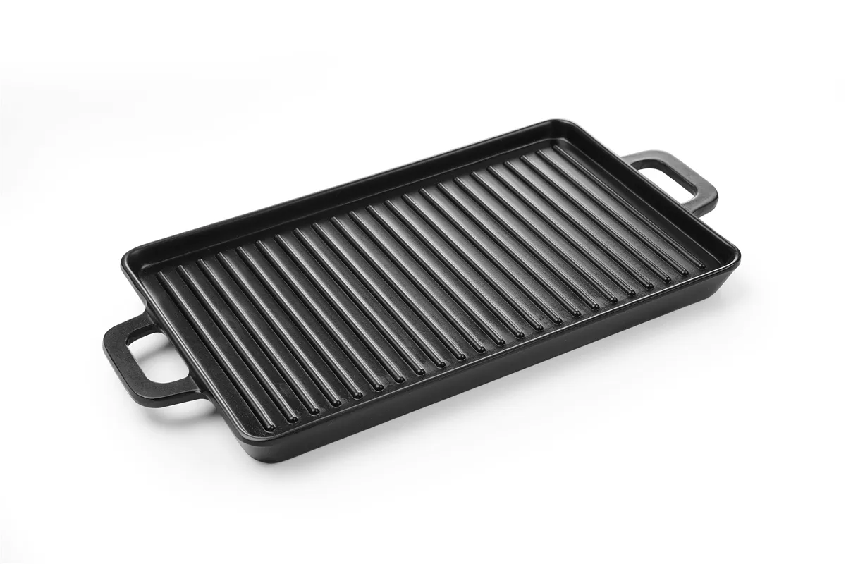Brytfanna czarna Little Chef mini prostokątna, czarny, 320x162x20mm HENDI 564516