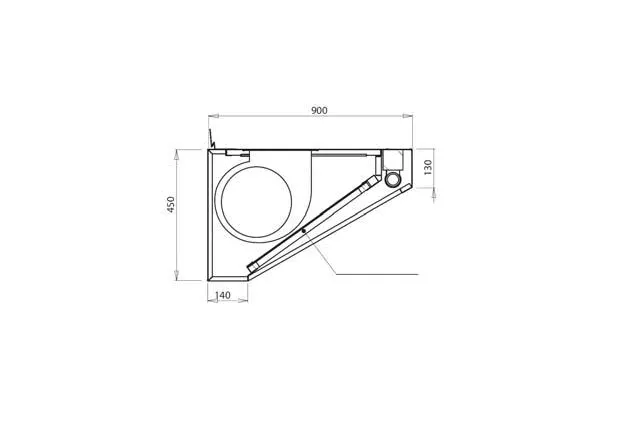 Okap przyścienny Seria 900 bez silnika, szerokość 1400 mm