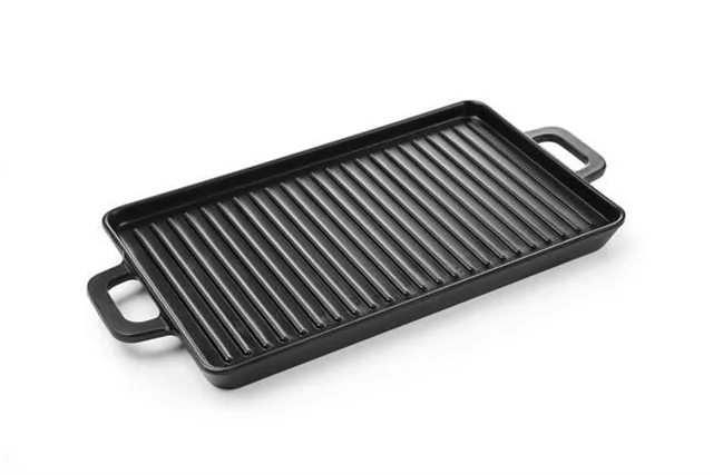 Brytfanna czarna Little Chef mini prostokątna, czarny, 320x162x20mm HENDI 564516