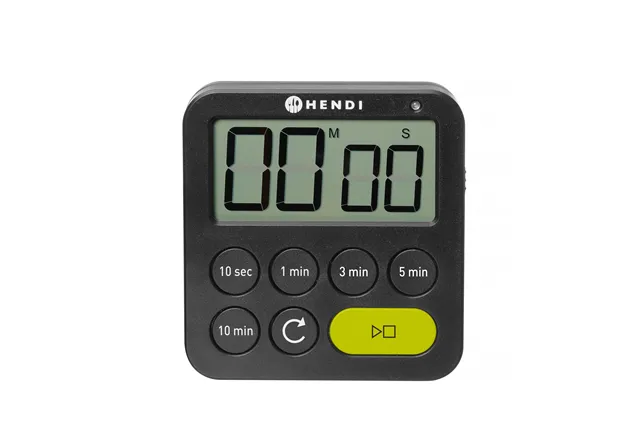 Timer jednozakresowy, czarny, 82x20x88mm HENDI 582039