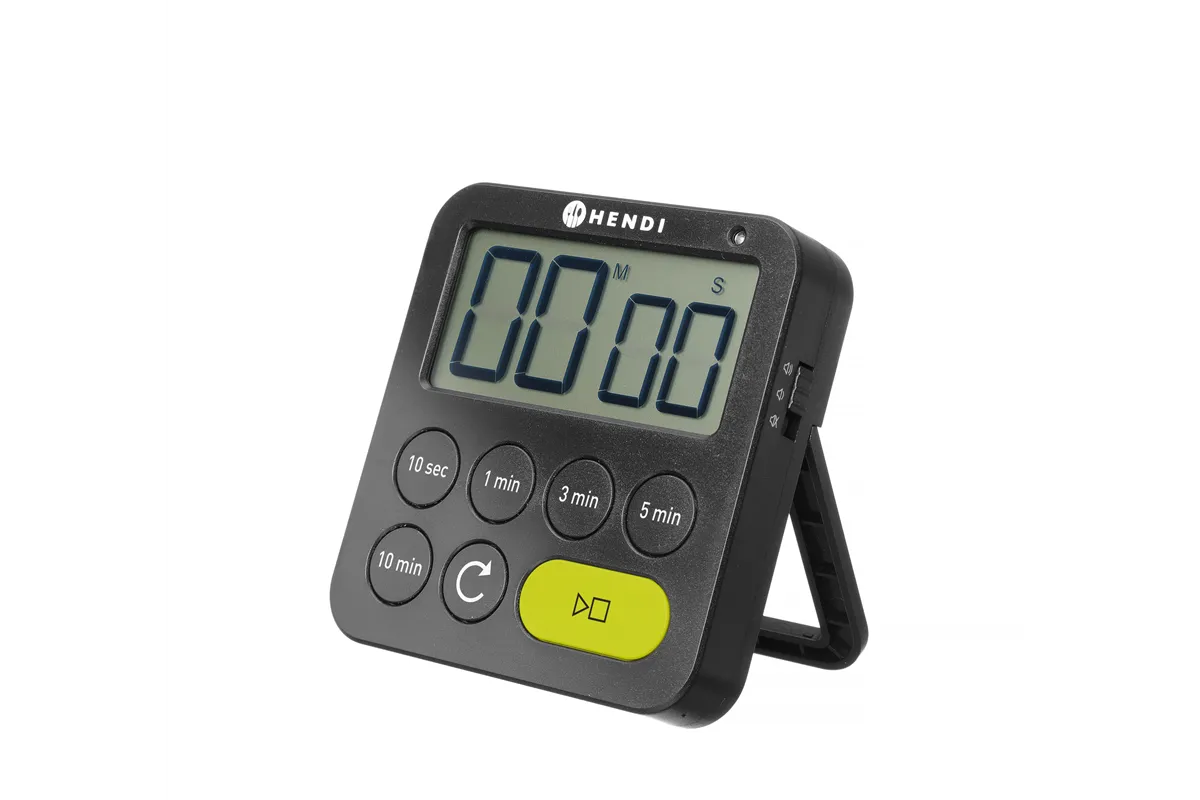 Timer jednozakresowy, czarny, 82x20x88mm HENDI 582039