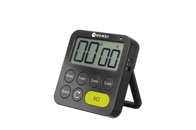 Timer jednozakresowy, czarny, 82x20x88mm HENDI 582039