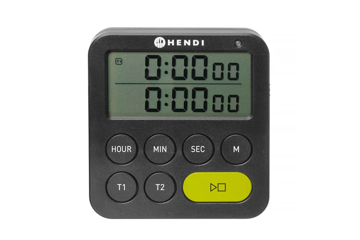 Timer dwuzakresowy, czarny, 82x20x86mm HENDI 582046