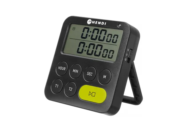 Timer dwuzakresowy, czarny, 82x20x86mm HENDI 582046