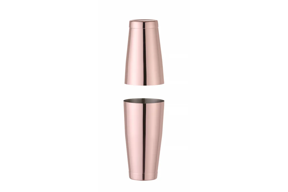 Shaker bostoński Tin-on-Tin, 0,8L, miedziany, ⌀90mm BarUp 593318