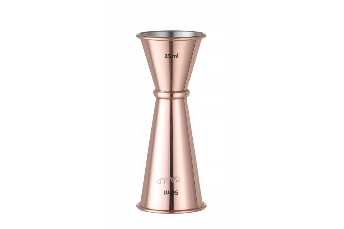 Jigger – miarka barmańska 30/50 ml, miedziany, ⌀45x114mm BarUp 593332