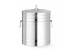 Pojemnik do lodu o podwójnych ściankach, 5L, srebrny, ⌀200x230mm BarUp 594704