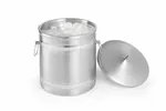 Pojemnik do lodu o podwójnych ściankach, 5L, srebrny, ⌀200x230mm BarUp 594704