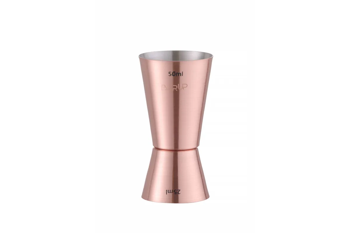 Jigger – miarka barmańska 25/50 ml, miedziany, ⌀42x86mm BarUp 596548