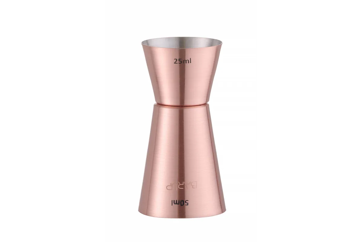Jigger – miarka barmańska 25/50 ml, miedziany, ⌀42x86mm BarUp 596548