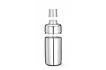Shaker 3-częściowy Cobbler, 0,5L, ⌀79x199mm BarUp 596999