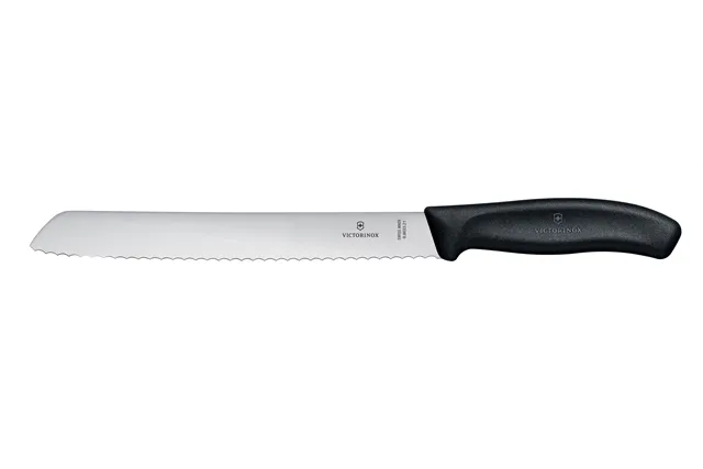 Nóż do chleba, czarny, 340mm Victorinox 6.8633.21B