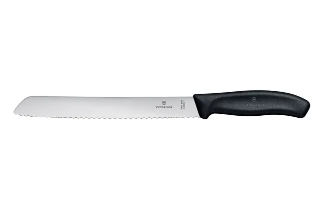 Nóż do chleba, czarny, 340mm Victorinox 6.8633.21B