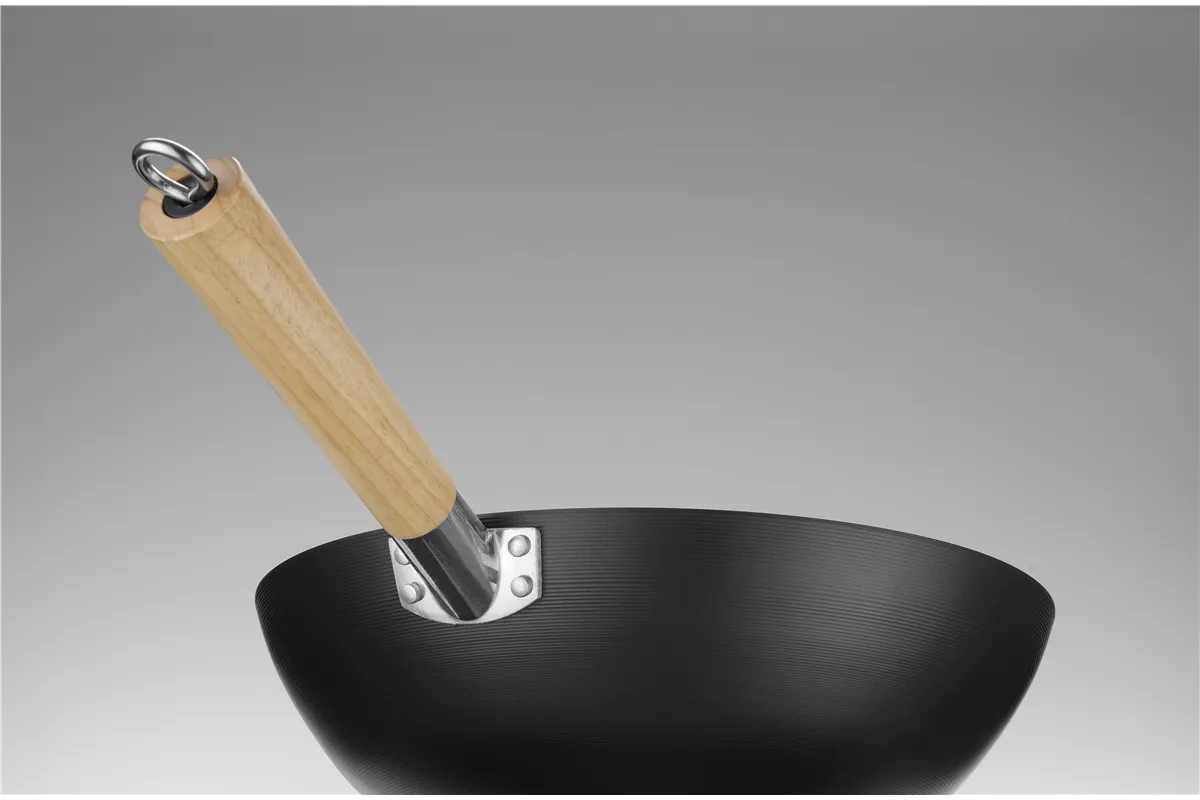 Wok z drewnianym uchwy⌀324x565mm HENDI 627907