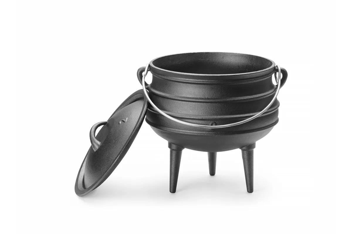 Kociołek żeliwny, czarny, ⌀245x280mm HENDI 629291