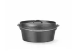 Kociołek żeliwny, 7,2L, czarny, ⌀310x130mm, Okrągły HENDI 629376