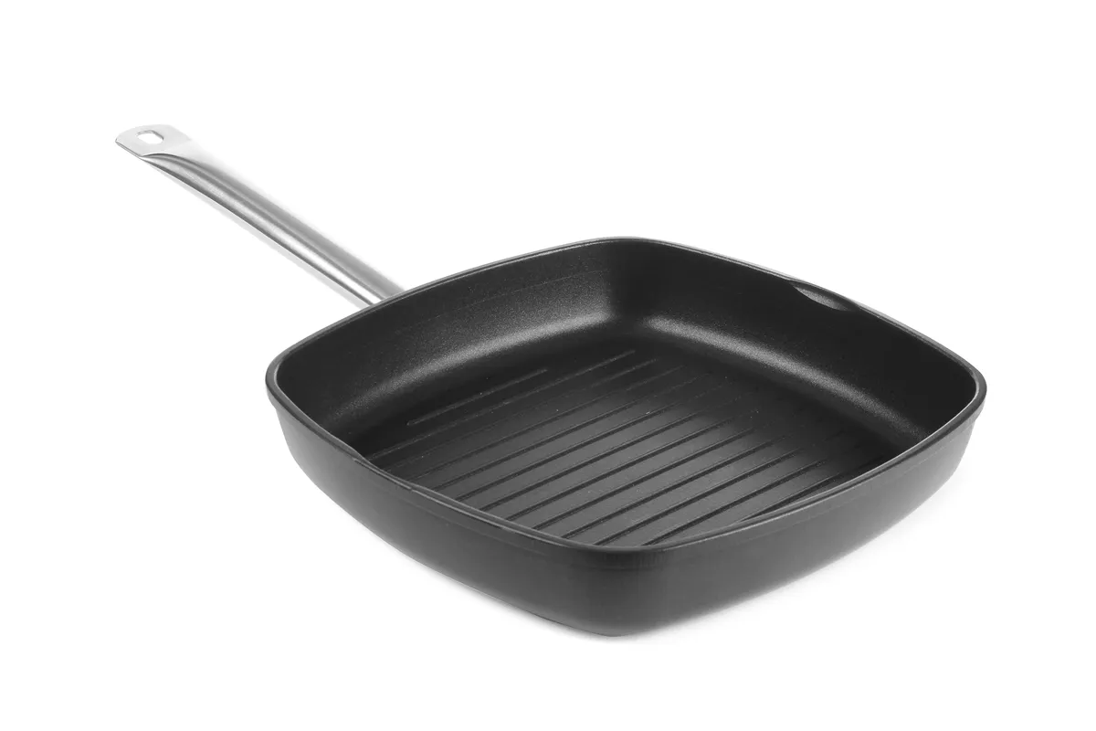 Patelnia do grillowania Titanium Professional ryflowana, 550x290x55mm HENDI 629802