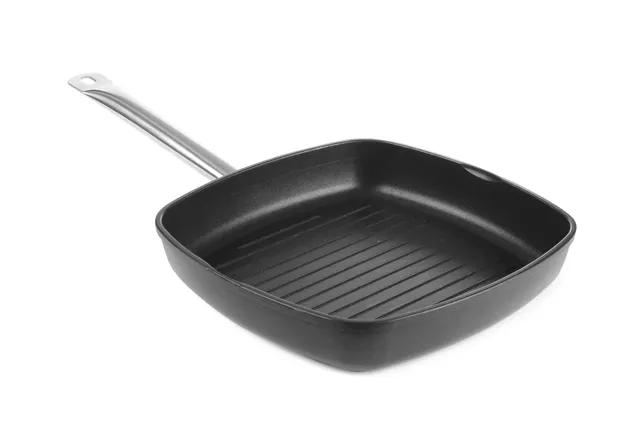 Patelnia do grillowania Titanium Professional ryflowana, 550x290x55mm HENDI 629802