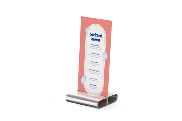 Podstawka pod kartę menu, 6 szt., 80x77x18mm HENDI 665251