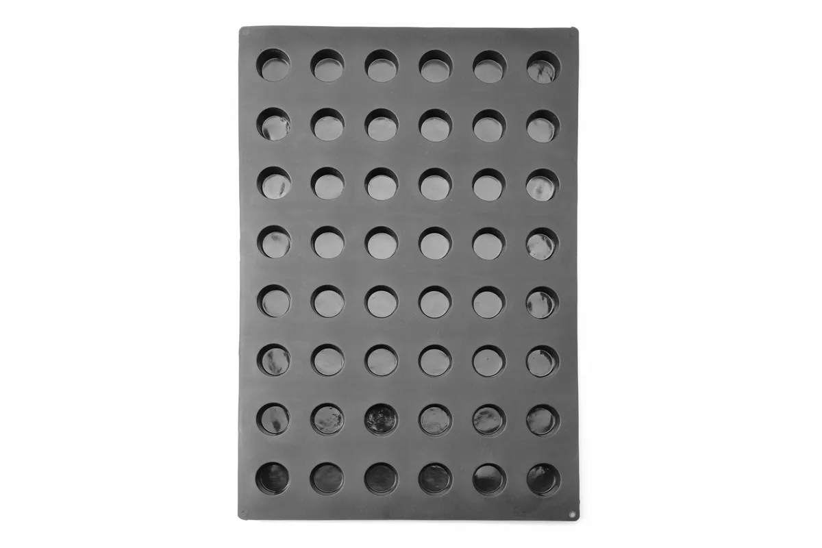 Forma silikonowa MINI-MUFFIN, 570x375x25mm, Okrągły HENDI 677230