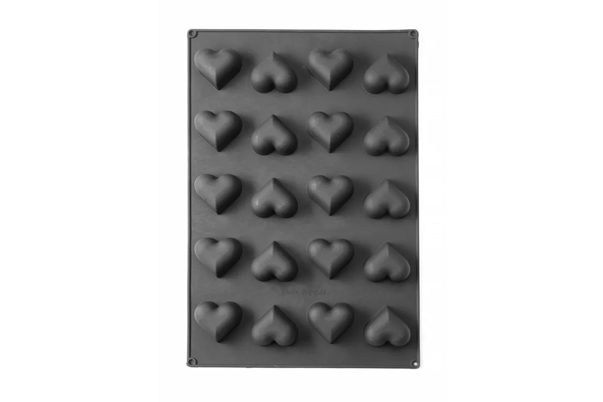 Forma silikonowa HEART, 570x375x35mm, Serce HENDI 677254